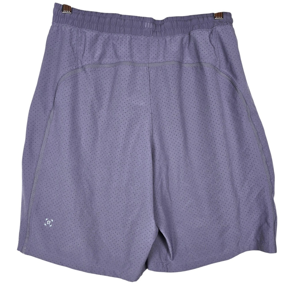 Lululemon Pace Breaker Short Lined 9" Graphite Purple Mens Medium Running Gym